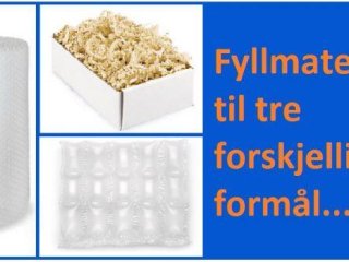 Fyllmateriale til tre forskjellige formål