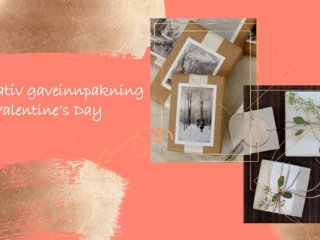 Kreativ gaveinnpakning til Valentine's day