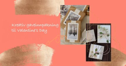 Kreativ gaveinnpakning til Valentine's day